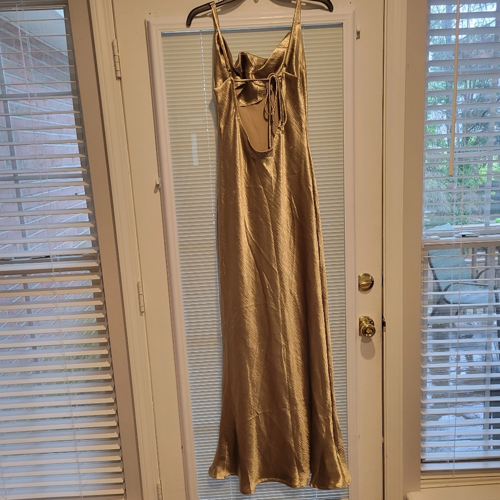 Gold dress